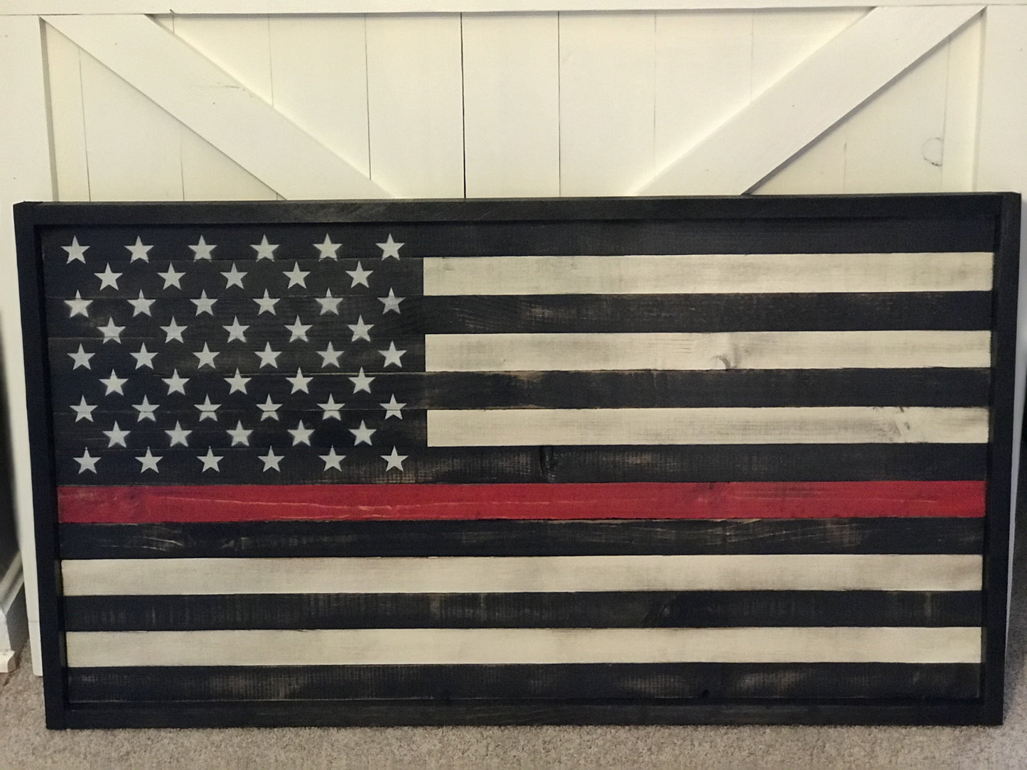 Thin Red Line Small Flag